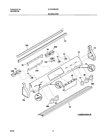 03 - Backguard parts for Frigidaire Range GLES388ASB from AppliancePartsPros.com