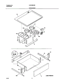 07 - Top / Drawer parts for Frigidaire Range GLES388ASB from AppliancePartsPros.com
