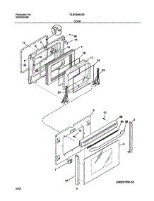 09 - Door parts for Frigidaire Range GLES388ASB from AppliancePartsPros.com