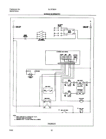 12 - Wiring Schematic parts for Frigidaire Range GLGF366ABC from AppliancePartsPros.com