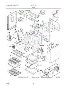07 - Body parts for Frigidaire Range GLGF377CQD from AppliancePartsPros.com