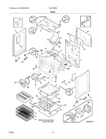 07 - Body parts for Frigidaire Range GLGF389GSB from AppliancePartsPros.com