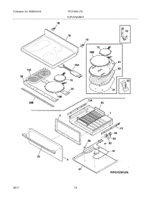 09 - Top / Drawer parts for Frigidaire Range FPCF3091LFD from AppliancePartsPros.com