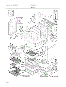 07 - Body parts for Frigidaire Range FPIF3093LFA from AppliancePartsPros.com
