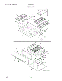 09 - Top / Drawer parts for Frigidaire Range FPGF3081KFJ from AppliancePartsPros.com