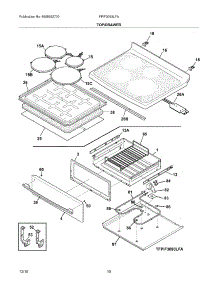 09 - Top / Drawer parts for Frigidaire Range FPIF3093LFA from AppliancePartsPros.com