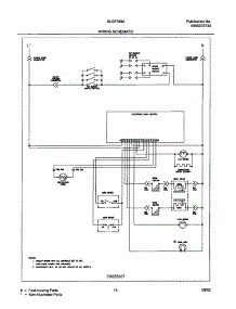 12 - Wiring Schematic parts for Frigidaire Range GLGF388ASD from AppliancePartsPros.com