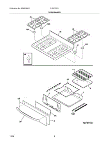 09 - Top / Drawer parts for Frigidaire Range FLF337ECJ from AppliancePartsPros.com