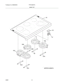 07 - Maintop parts for Frigidaire Range FPEF4085KFA from AppliancePartsPros.com