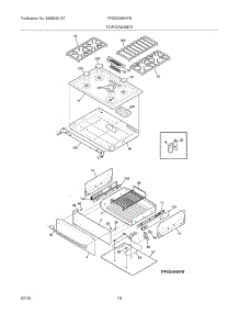 09 - Top / Drawer parts for Frigidaire Range FPGS3085KFB from AppliancePartsPros.com