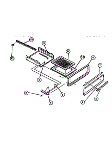 05 - Drawer parts for Frigidaire Range G30NW3 from AppliancePartsPros.com