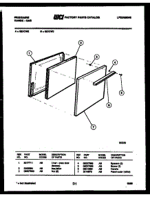 03 - Door Parts parts for Frigidaire Range G21CW2 from AppliancePartsPros.com