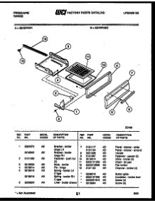 04 - Broiler Drawer Parts parts for Frigidaire Range G31BPNL2 from AppliancePartsPros.com