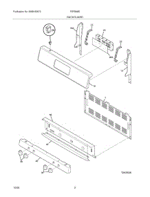 03 - Backguard parts for Frigidaire Range FGFB66ECD from AppliancePartsPros.com