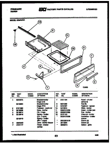 05 - Broiler Drawer Parts parts for Frigidaire Range G30PNW1 from AppliancePartsPros.com