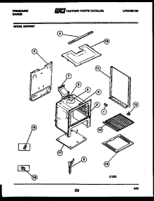 07 - Body Parts parts for Frigidaire Range G30PNW1 from AppliancePartsPros.com