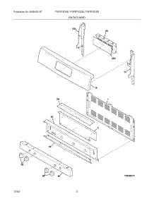 03 - Backguard parts for Frigidaire Range FGFB75DSB from AppliancePartsPros.com