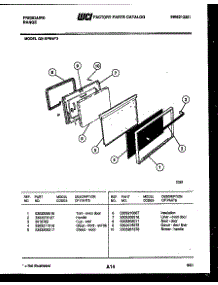 05 - Door Parts parts for Frigidaire Range G31BPNW3 from AppliancePartsPros.com