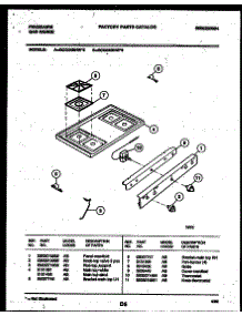 03 - Cooktop Parts parts for Frigidaire Range GCG34BNW5 from AppliancePartsPros.com