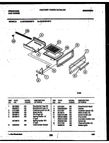 04 - Broiler Drawer Parts parts for Frigidaire Range GCG34BNW5 from AppliancePartsPros.com