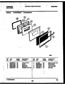 05 - Door Parts parts for Frigidaire Range GCG34BNW5 from AppliancePartsPros.com