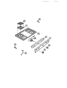 03 - Cooktop, Knobs parts for Frigidaire Range GCG34BNL1 from AppliancePartsPros.com