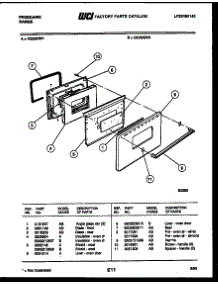 04 - Door Parts parts for Frigidaire Range GG32NL1 from AppliancePartsPros.com