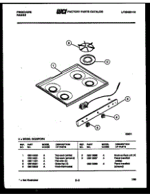 03 - Cooktop Parts parts for Frigidaire Range GG26PCW4 from AppliancePartsPros.com