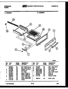 05 - Broiler Drawer Parts parts for Frigidaire Range GG32NW2 from AppliancePartsPros.com