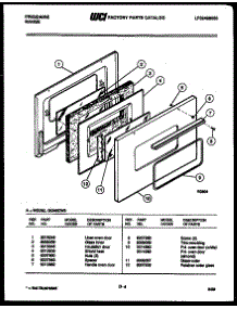 04 - Door Parts parts for Frigidaire Range GG46CL3 from AppliancePartsPros.com
