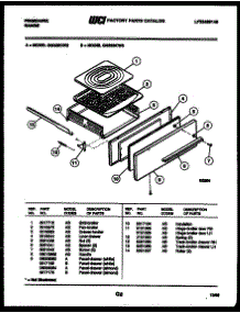 05 - Broiler Drawer Parts parts for Frigidaire Range GG32BCL2 from AppliancePartsPros.com