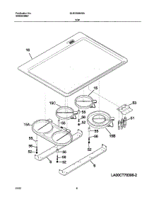 07 - Cooktop parts for Frigidaire Range GLED388ASA from AppliancePartsPros.com