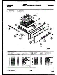 06 - Broiler Drawer Parts parts for Frigidaire Range G30BCW1 from AppliancePartsPros.com