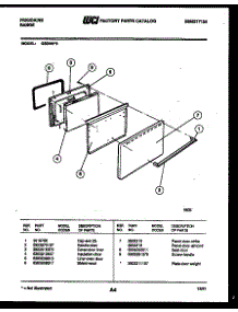 04 - Door Parts parts for Frigidaire Range G30NL5 from AppliancePartsPros.com