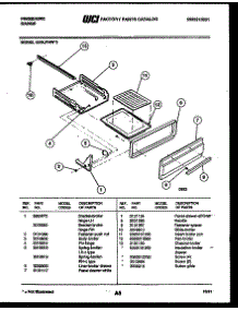 05 - Broiler Drawer Parts parts for Frigidaire Range G30LPNW3 from AppliancePartsPros.com