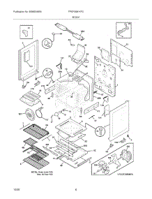 07 - Body parts for Frigidaire Range FPGF3081KFC from AppliancePartsPros.com