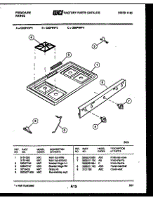 03 - Cooktop Parts parts for Frigidaire Range G30PNW4 from AppliancePartsPros.com