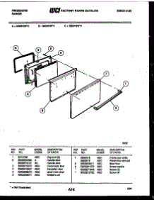 04 - Door Parts parts for Frigidaire Range G30PNW4 from AppliancePartsPros.com