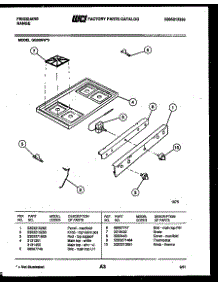 03 - Cooktop Parts parts for Frigidaire Range GG32NL3 from AppliancePartsPros.com