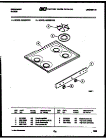 03 - Cooktop Parts parts for Frigidaire Range GG32BCW2 from AppliancePartsPros.com