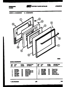 04 - Door Parts parts for Frigidaire Range GCG34BCL4 from AppliancePartsPros.com