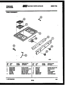 03 - Cooktop Parts parts for Frigidaire Range GCG34BNW3 from AppliancePartsPros.com