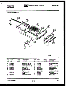 04 - Broiler Drawer Parts parts for Frigidaire Range GCG34BNW3 from AppliancePartsPros.com