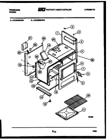 05 - Body Parts parts for Frigidaire Range GCG38BCW4 from AppliancePartsPros.com