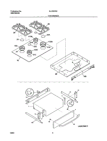 09 - Top / Drawer parts for Frigidaire Range GLCS378DBA from AppliancePartsPros.com