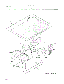 07 - Maintop parts for Frigidaire Range GLED388CSB from AppliancePartsPros.com