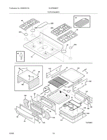 09 - Top / Drawer parts for Frigidaire Range GLGFM98GPBC from AppliancePartsPros.com