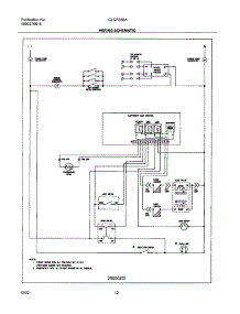 12 - Wiring Schematic parts for Frigidaire Range GLGFS66ABD from AppliancePartsPros.com
