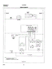 12 - Wiring Schematic parts for Frigidaire Range GLGFS66CQA from AppliancePartsPros.com