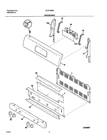 03 - Backguard parts for Frigidaire Range GLGFS66AQE from AppliancePartsPros.com